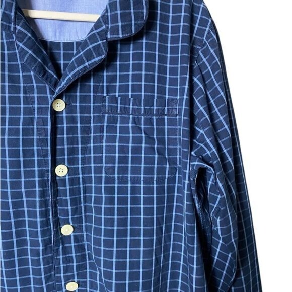 Lands End Mens Plaid Pajamas Size XL‎ Button Up Cabincore Grandpa Dad Lou… - Picture 4 of 12